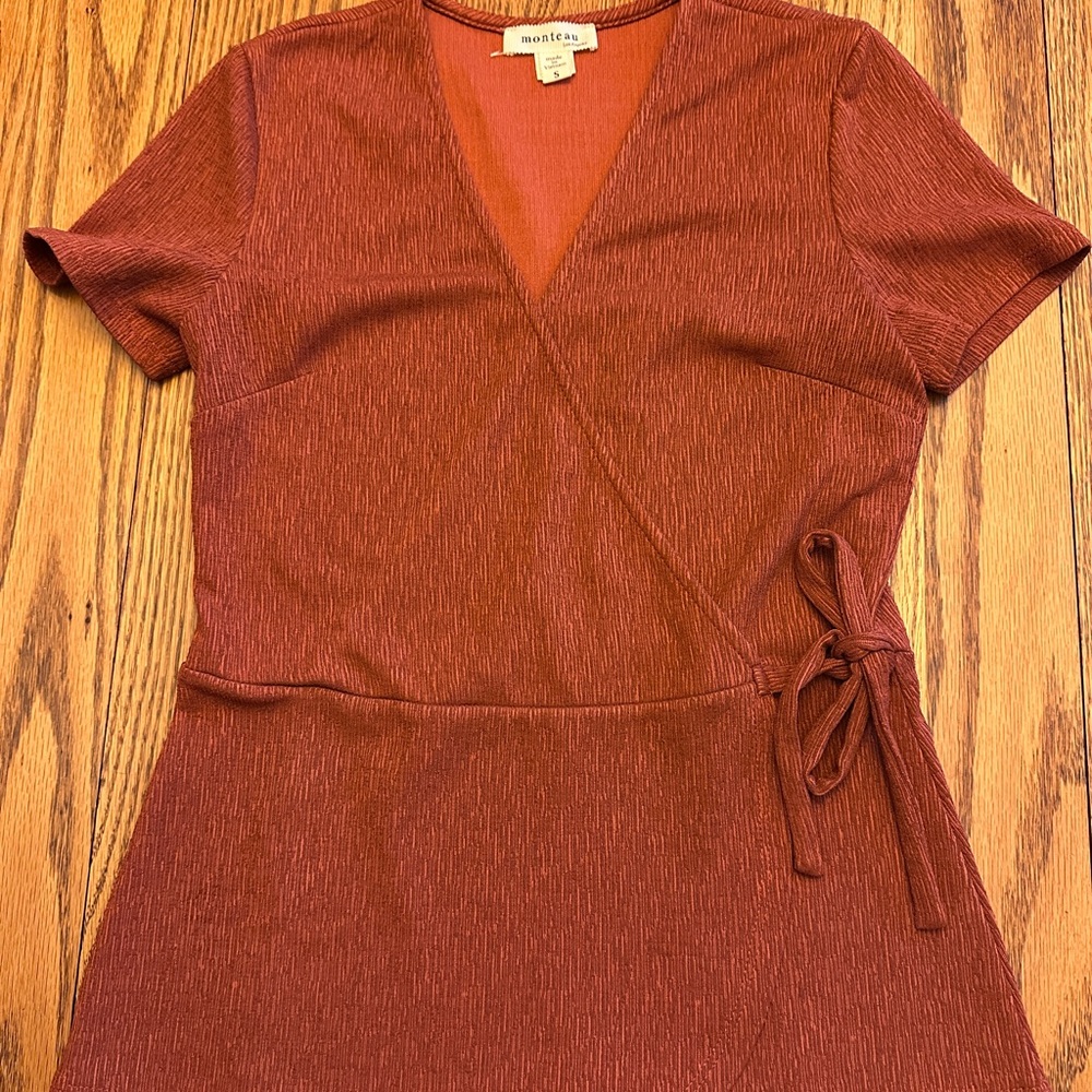 Monteau Rust Knit Top